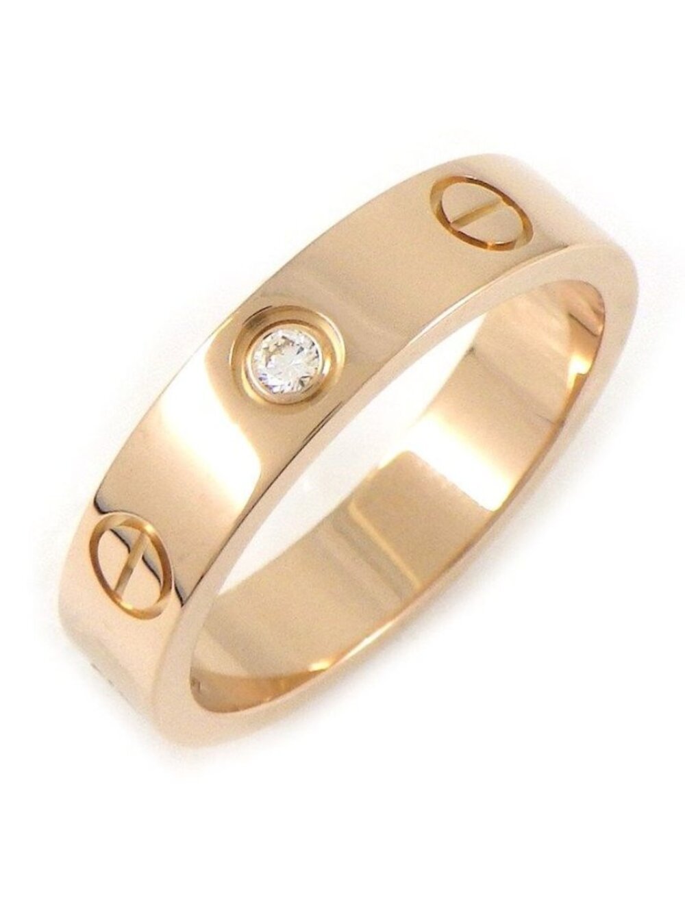 Cartier Ring Love Small Model SM Diamond 18k Pink Gold